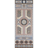 Schumacher Shell Grotto Panel A Onyx Multi Wallpaper