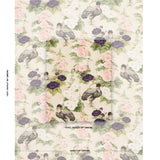 Schumacher Lady Hollyhock Creme Fabric