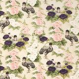 Schumacher Lady Hollyhock Creme Fabric