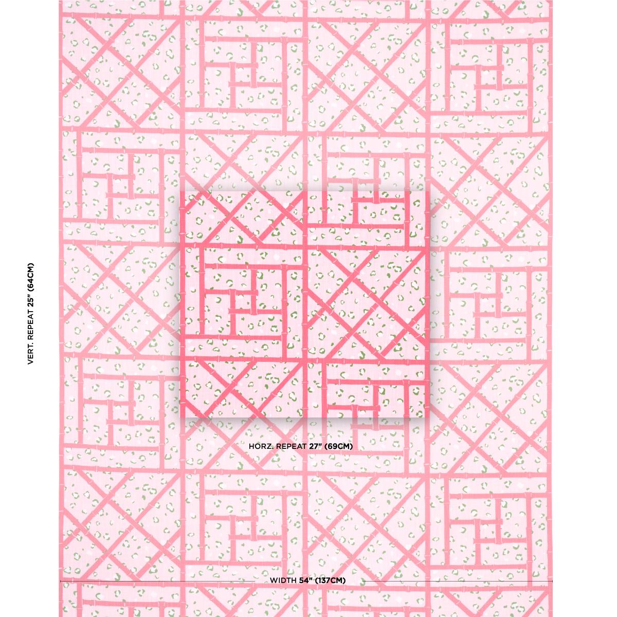 Schumacher Fancy Beast Indoor/ Outdoor Palm Beach Pink Fabric