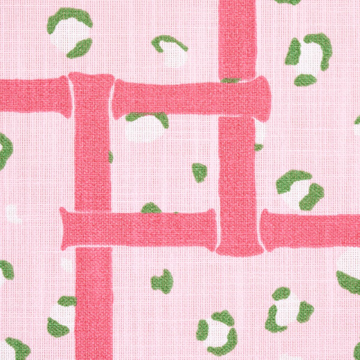 Schumacher Fancy Beast Indoor/ Outdoor Palm Beach Pink Fabric