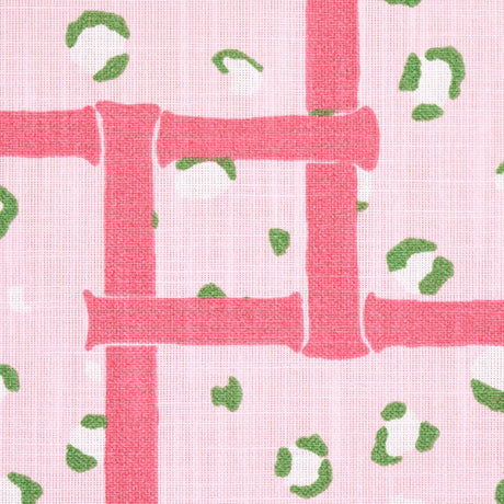 Schumacher Fancy Beast Indoor/ Outdoor Palm Beach Pink Fabric