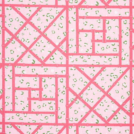 Schumacher Fancy Beast Indoor/ Outdoor Palm Beach Pink Fabric