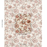 Schumacher Alexandra Vine Linen Natural & Spice Fabric