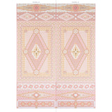 Schumacher Shell Grotto Panel B Coral Wallpaper