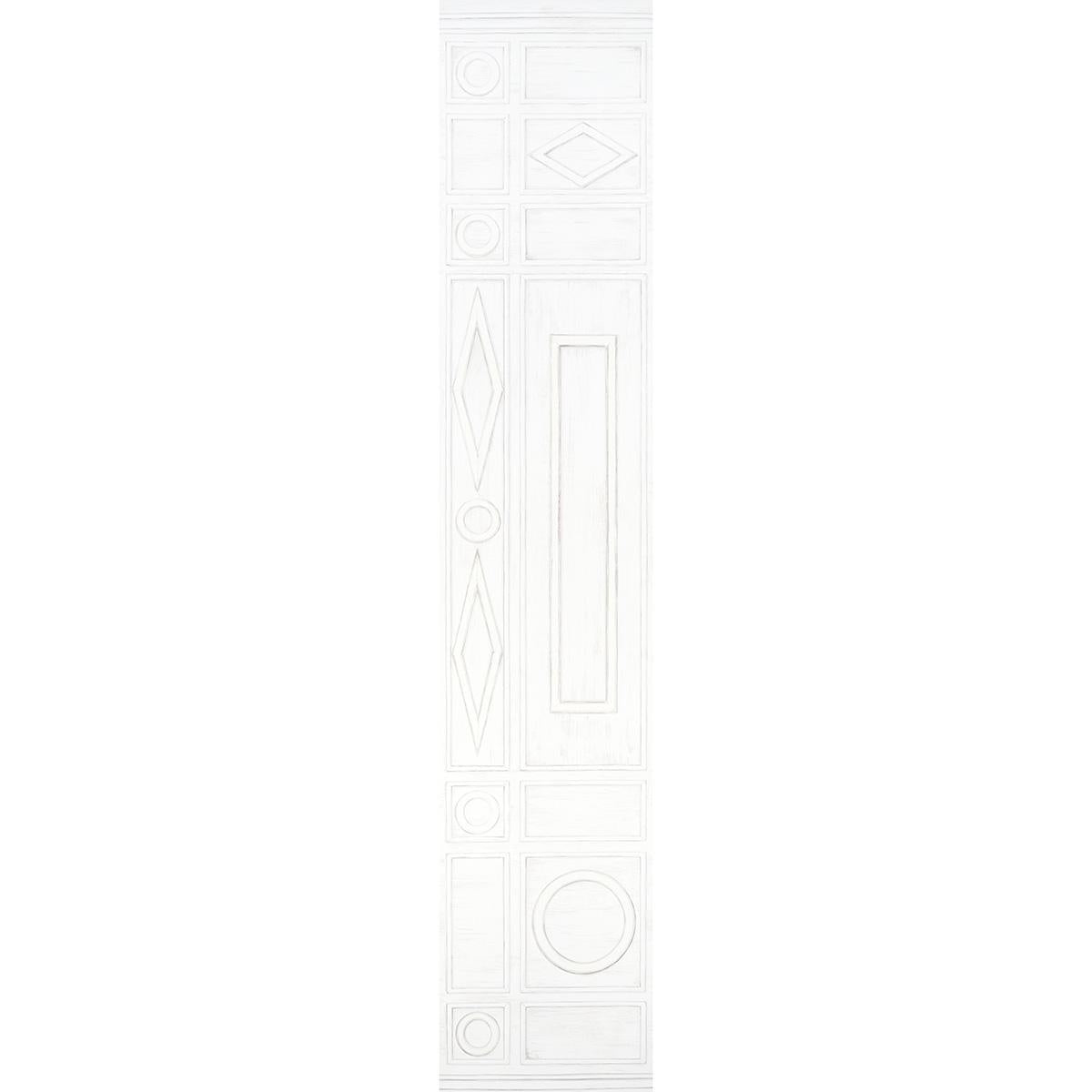 Schumacher Swedish Manor Panel B White Wallpaper