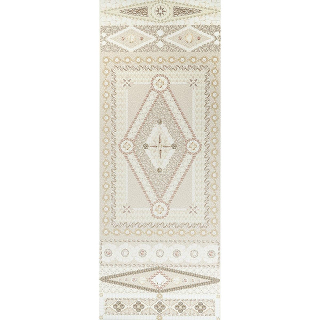 Schumacher Shell Grotto Panel B Sand Wallpaper