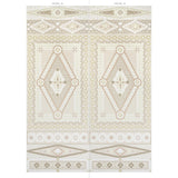 Schumacher Shell Grotto Panel B Sand Wallpaper