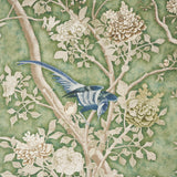 Schumacher Les Oiseaux Panel Set Jade Wallpaper