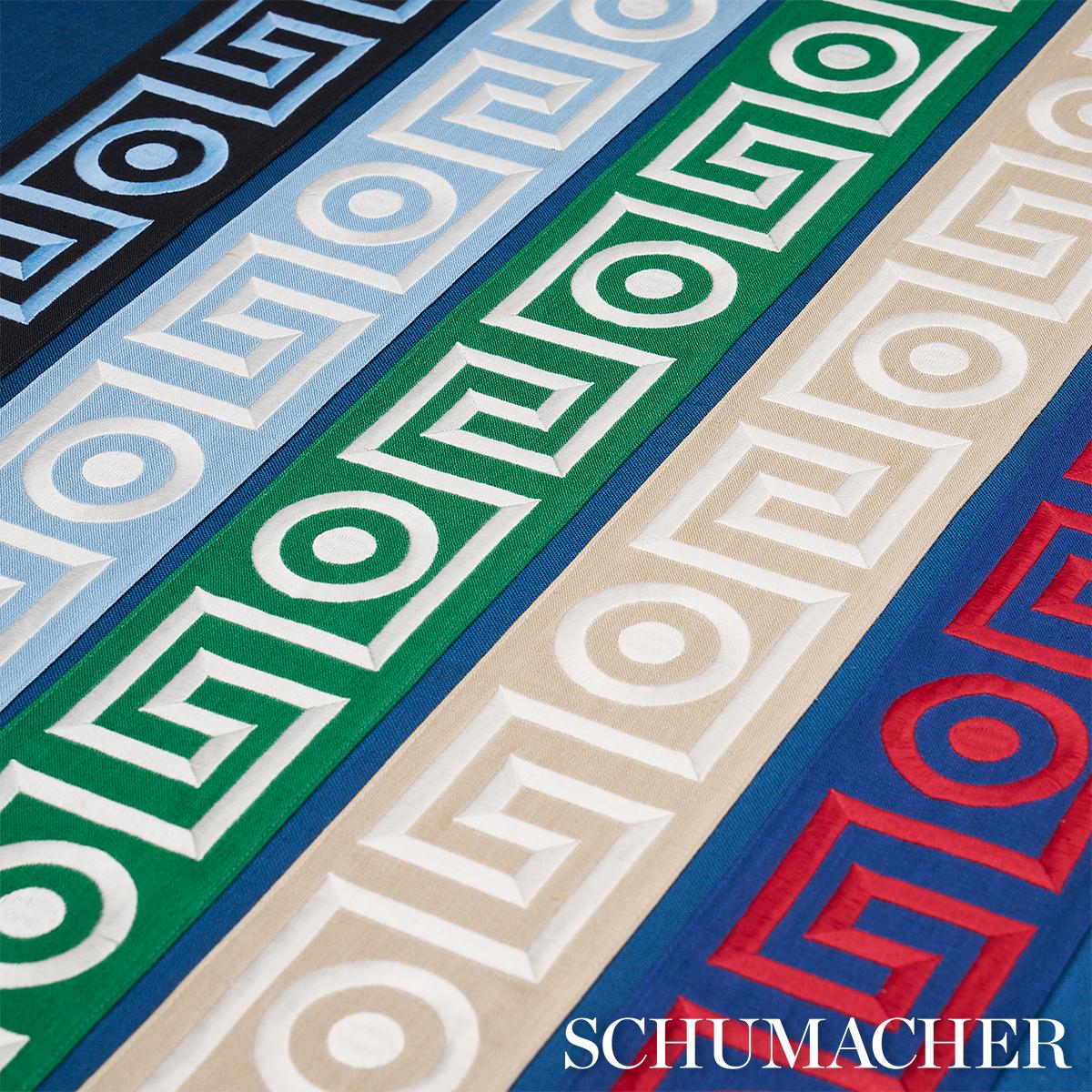 Schumacher Plato Tape Green Trim