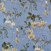 Phillip Jeffries Blushing Blooms Oxford Blue Wallpaper