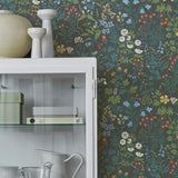 Borastapeter Flora Spruce Wallpaper