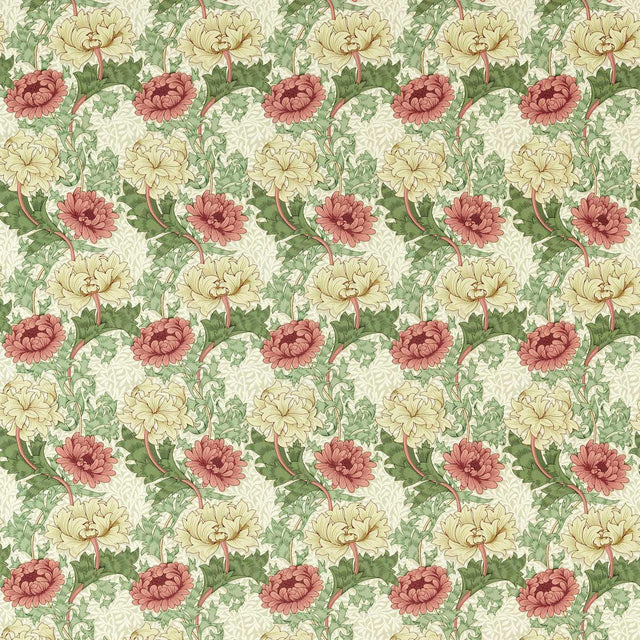 Morris & Co Chrysanthemum Russet Fabric