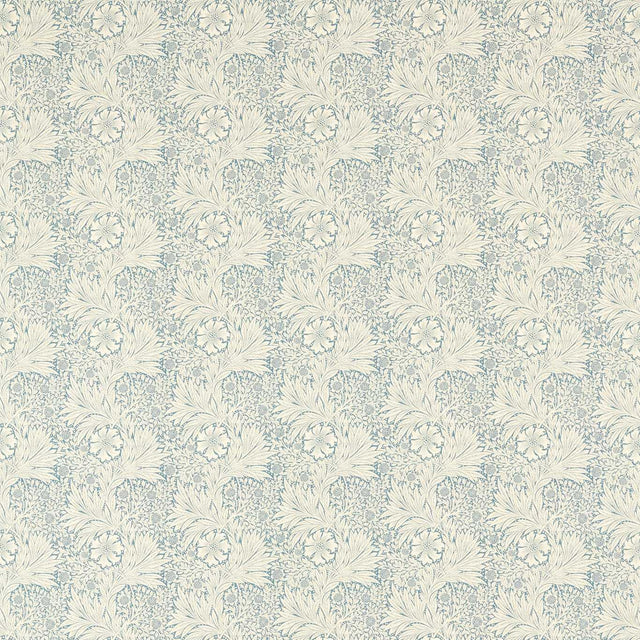 Morris & Co Marigold Mineral Blue Fabric