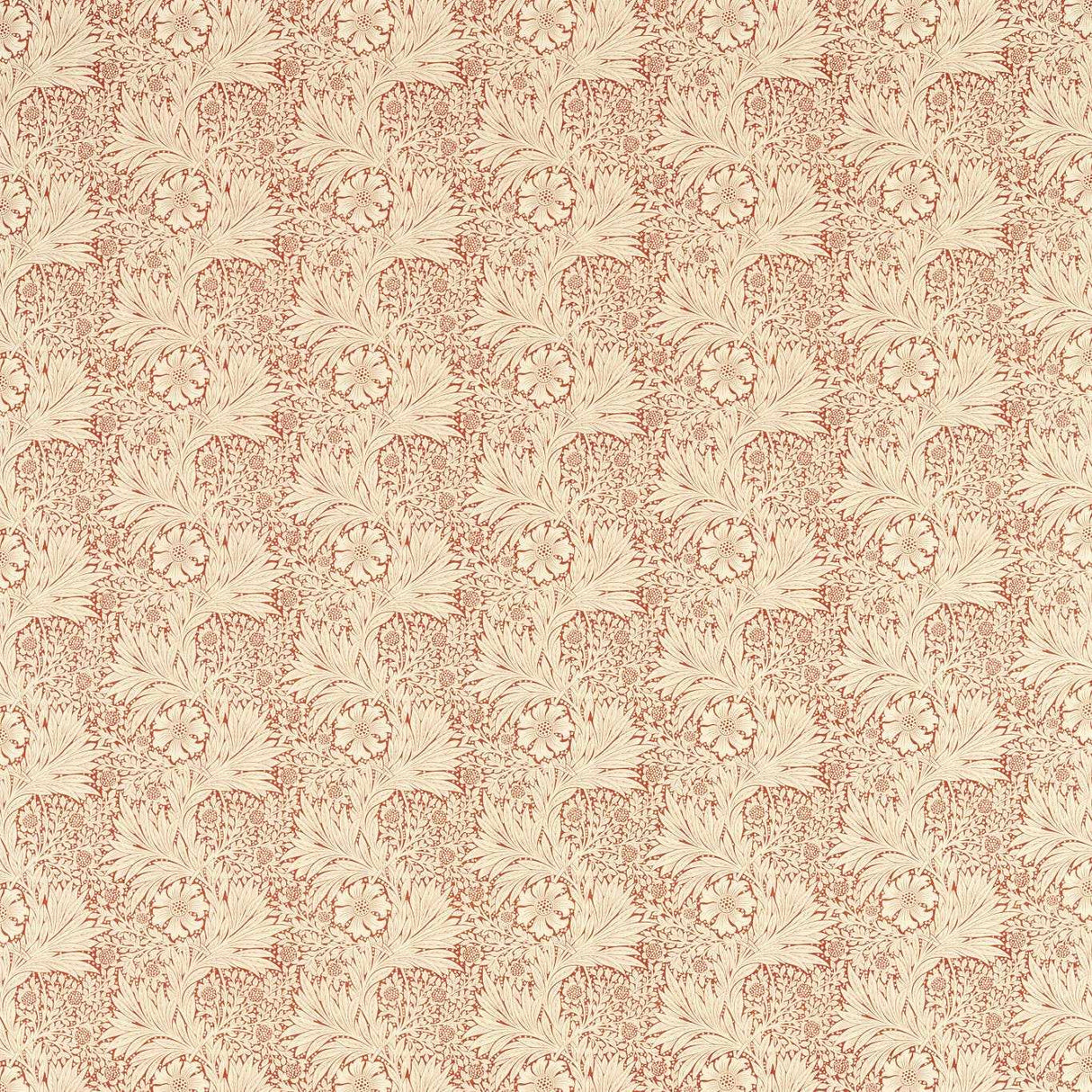 Morris & Co Marigold Russet Fabric