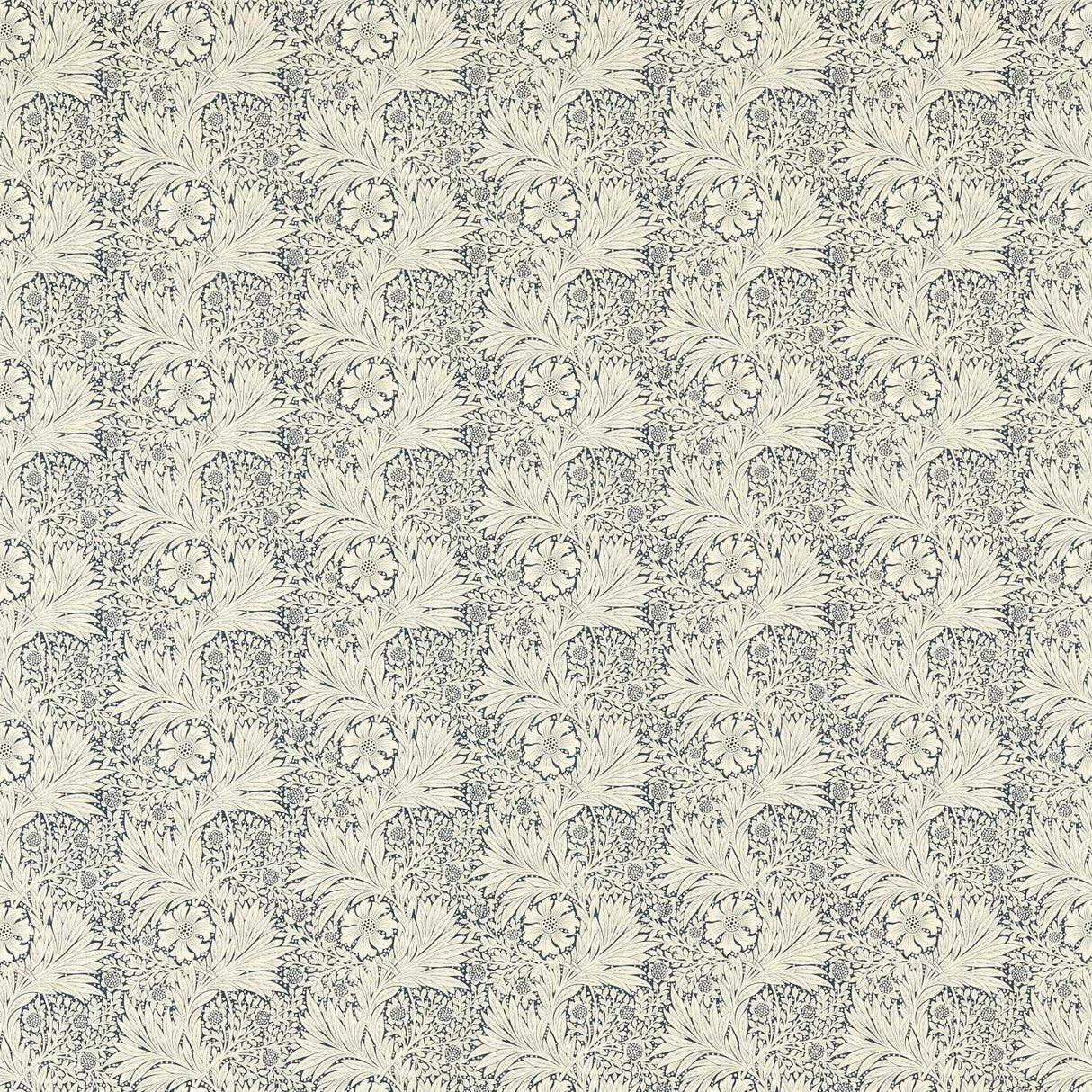 Morris & Co Marigold Indigo Fabric