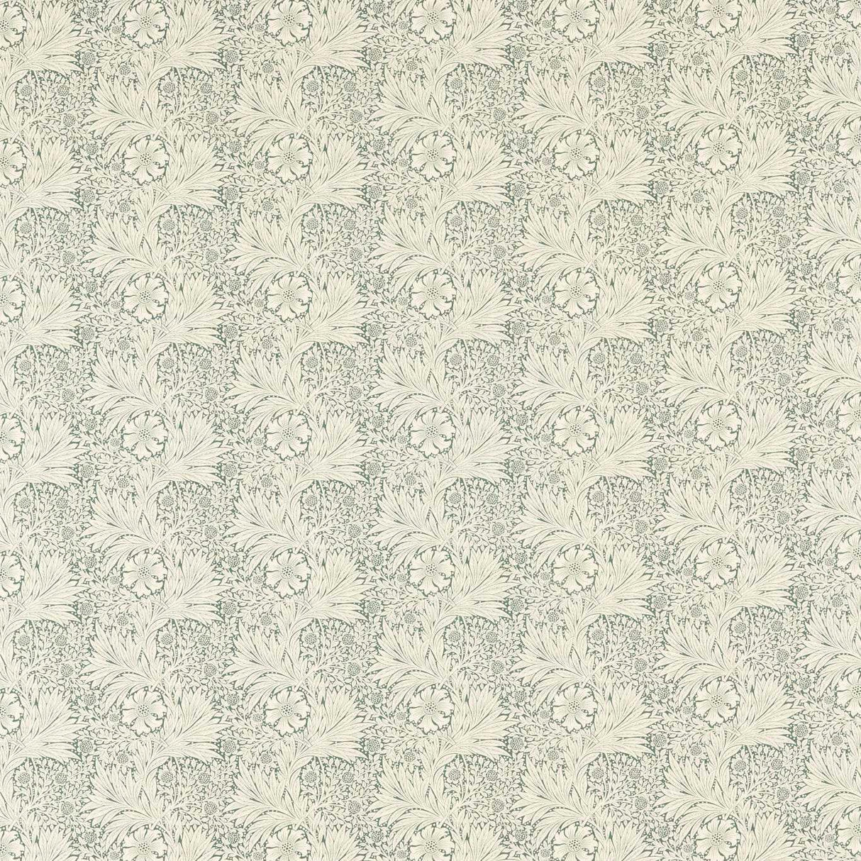 Morris & Co Marigold Soft Teal Fabric