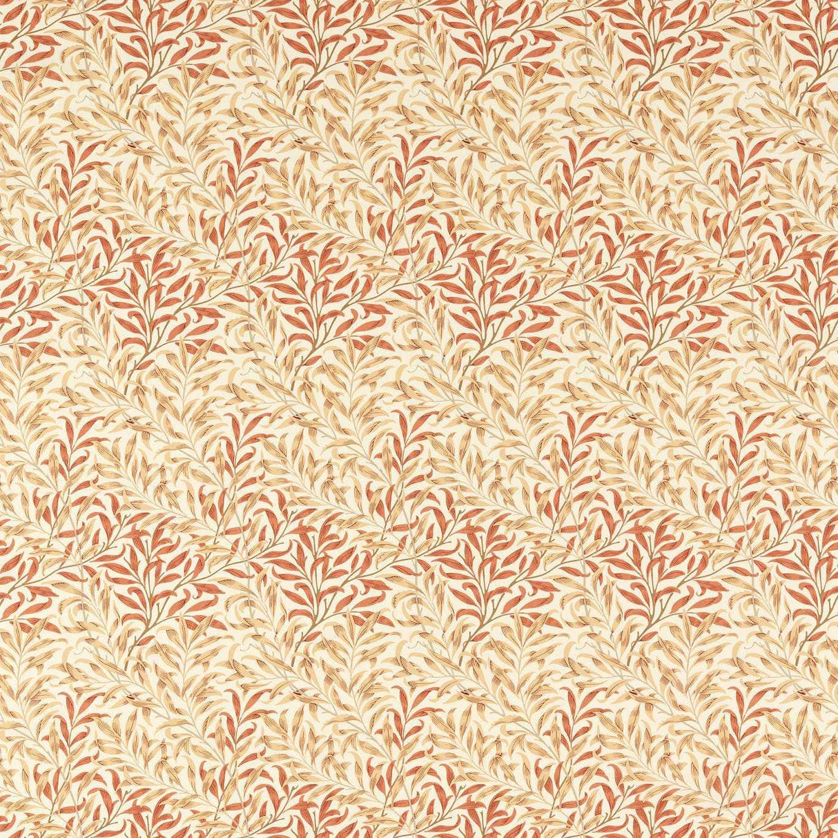 Morris & Co Willow Bough Russet/Wheat Fabric