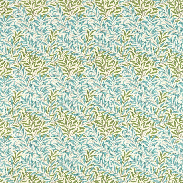 Morris & Co Willow Bough Nettle/Sky Blue Fabric