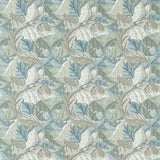 Morris & Co Acanthus Mineral Blue/Linen Fabric