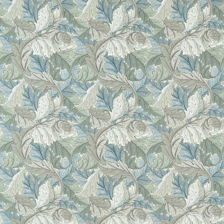 Morris & Co Acanthus Mineral Blue/Linen Fabric