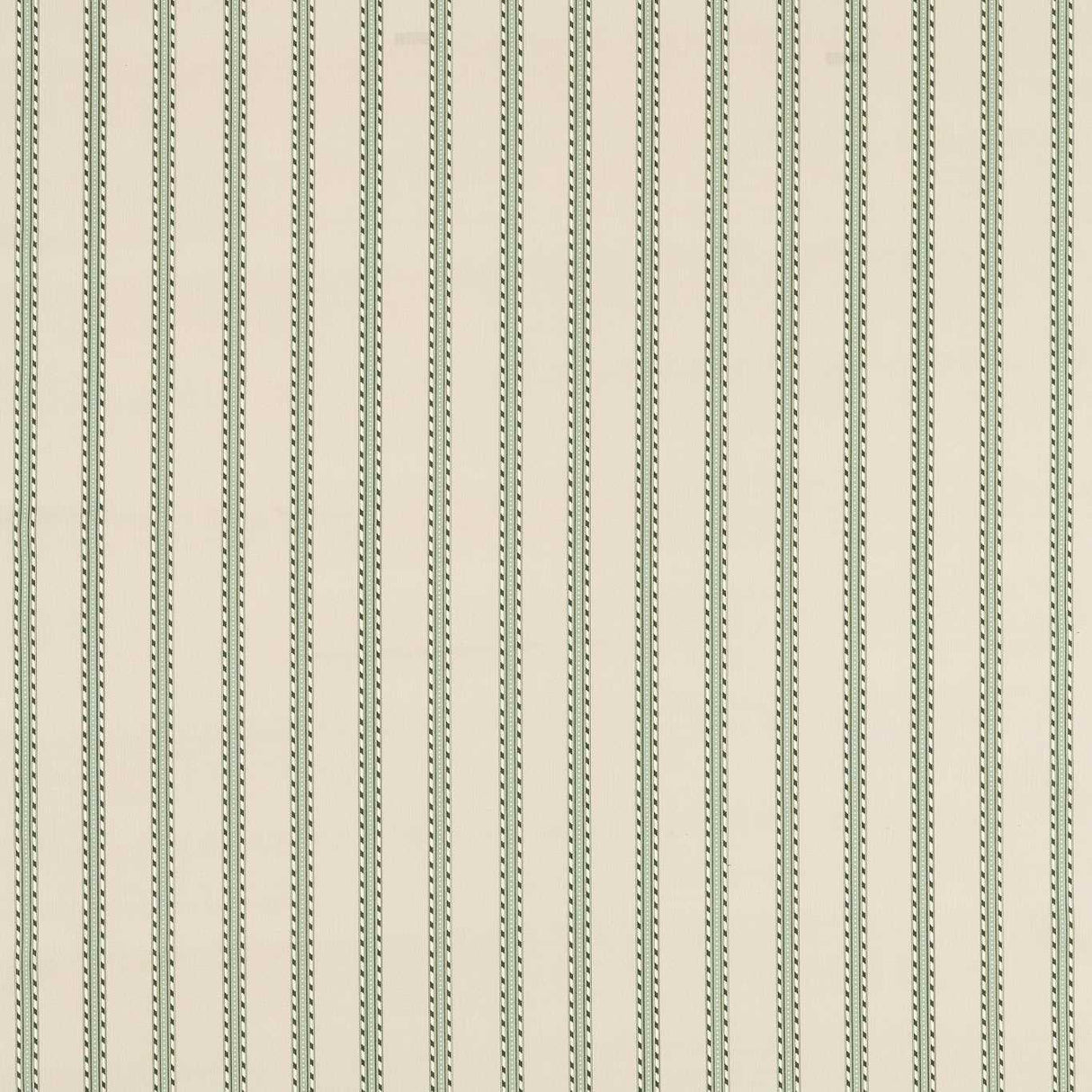 Morris & Co Holland Park Stripe Sage/Linen Fabric