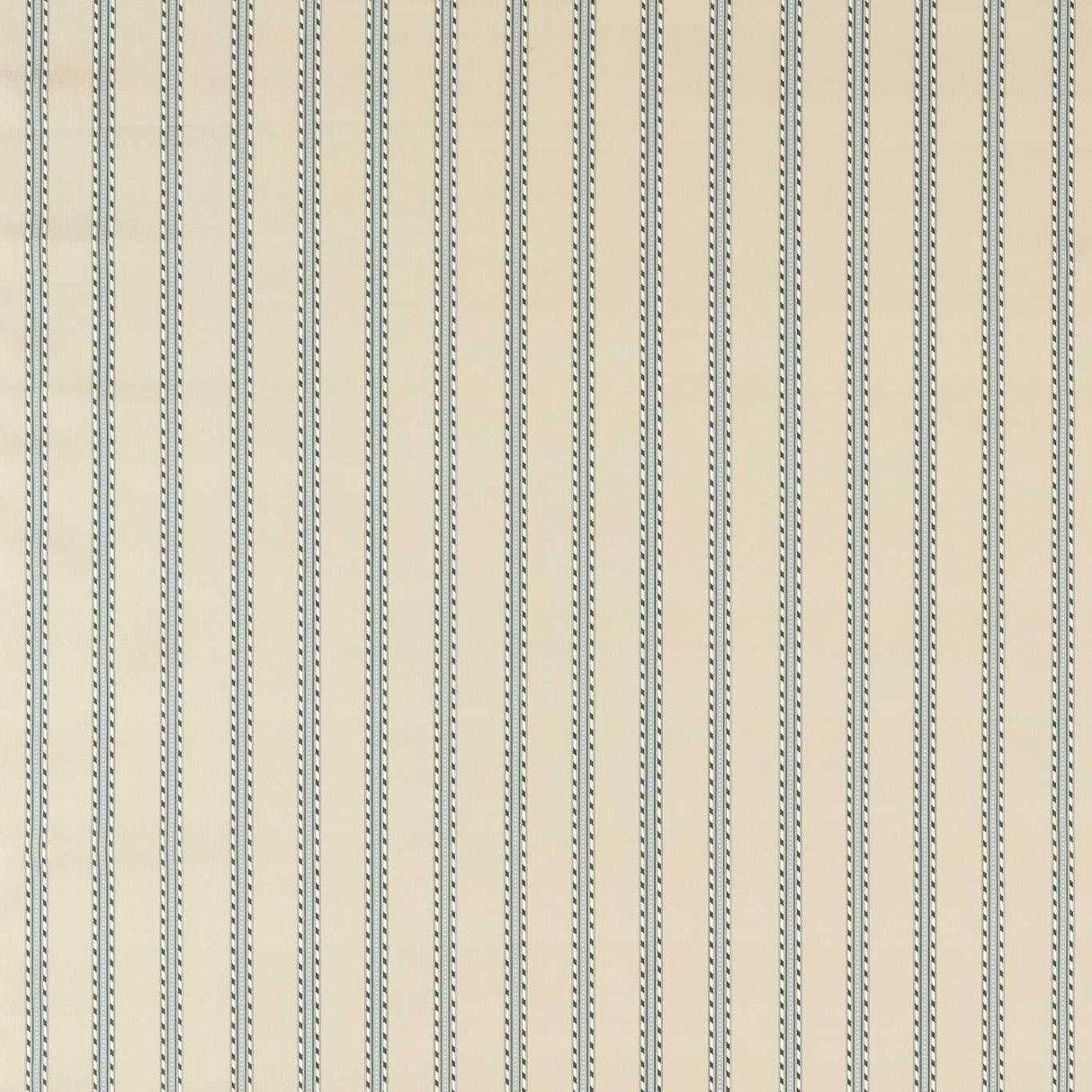 Morris & Co Holland Park Stripe Slate/Linen Fabric