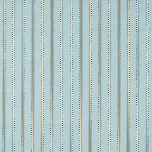 Morris & Co Holland Park Stripe Mineral Blue Fabric