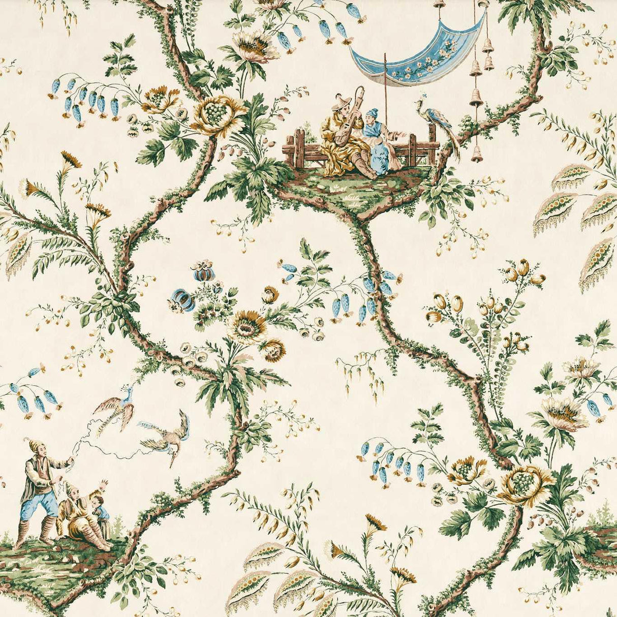Zoffany Emperors Musician Evergreen Fabric