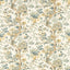 Zoffany Coromandel Print Stockholm Blue Fabric