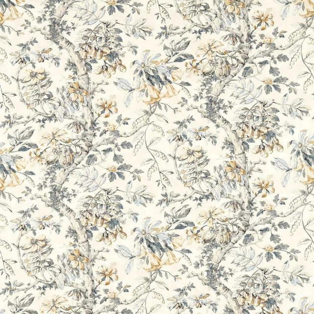 Zoffany Coromandel Print Empire Grey Fabric