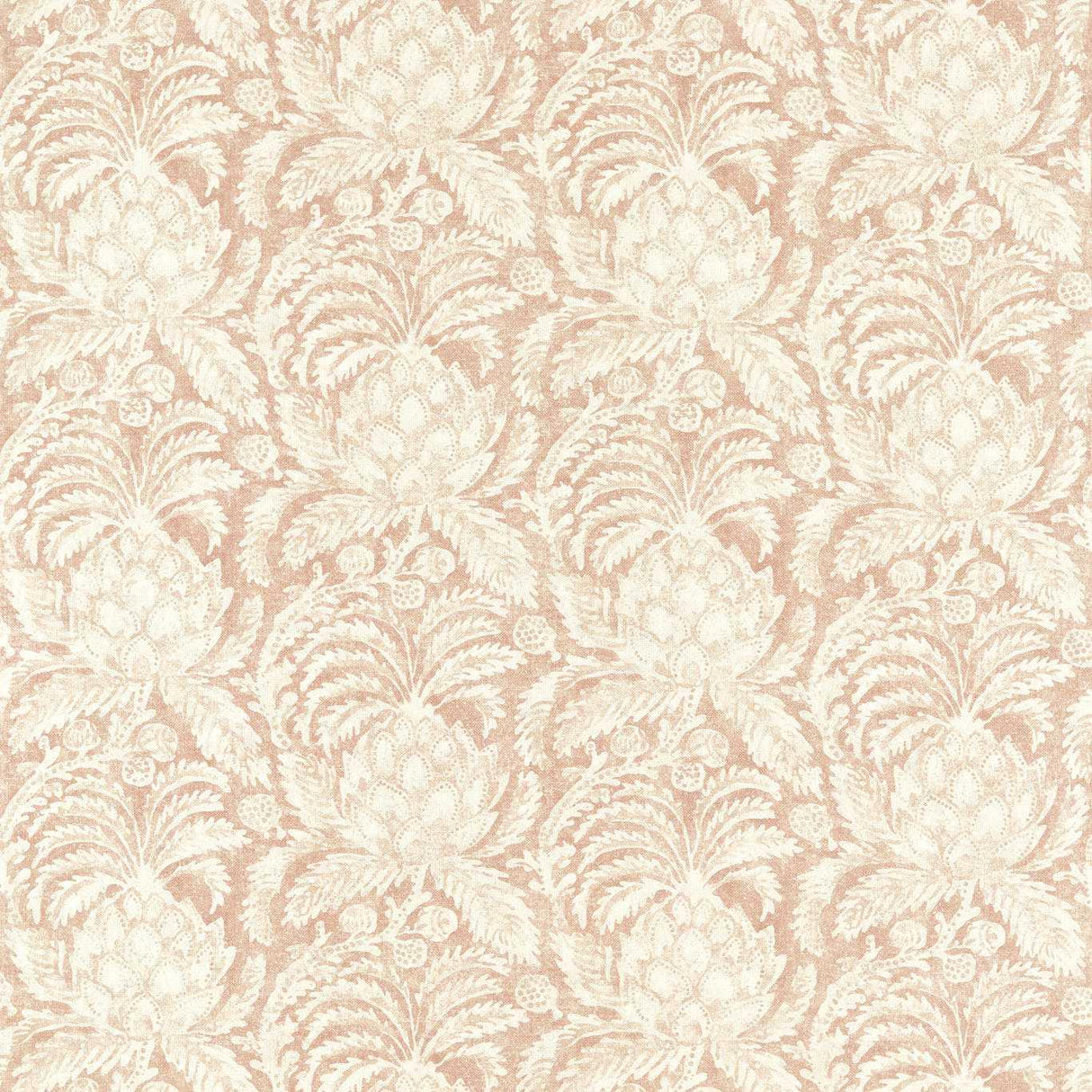 Zoffany Pina de Indes Tuscan Pink Fabric