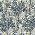 Zoffany Italian Garden Indigo Fabric