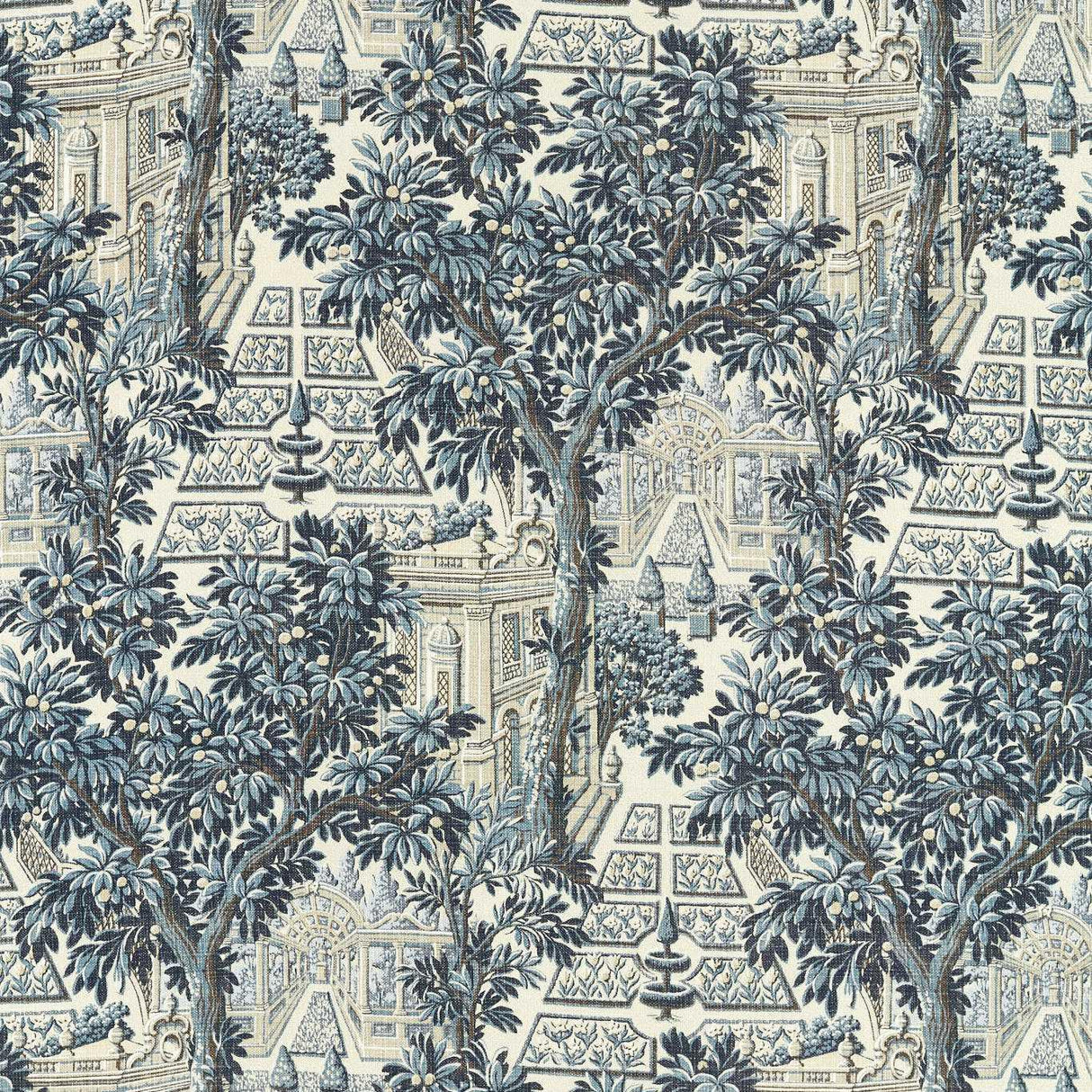 Zoffany Italian Garden Indigo Fabric