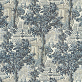 Zoffany Italian Garden Indigo Fabric
