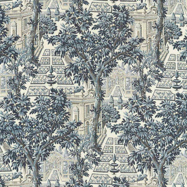 Zoffany Italian Garden Indigo Fabric