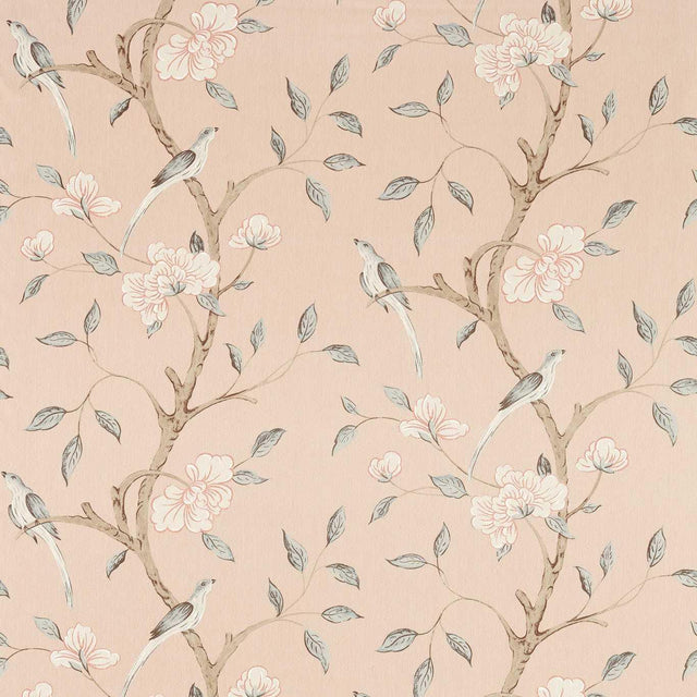 Zoffany Eleonora Print Tuscan Pink Fabric