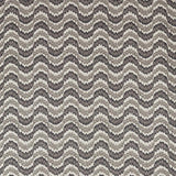 Zoffany Dragon Flamestitch Charcoal Fabric