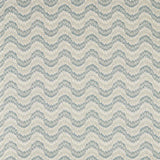 Zoffany Dragon Flamestitch Blue Stone Fabric