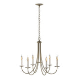 Hubbardton Forge 2000 Soft Gold Simple Sweep 6 Arm Chandelier