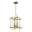 Hubbardton Forge 2023 Modern Brass Tura 4-Light Small Chandelier