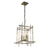 Hubbardton Forge 2023 Modern Brass Tura 4-Light Small Chandelier