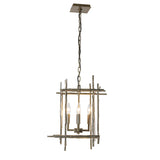 Hubbardton Forge 2023 Modern Brass Tura 4-Light Small Chandelier
