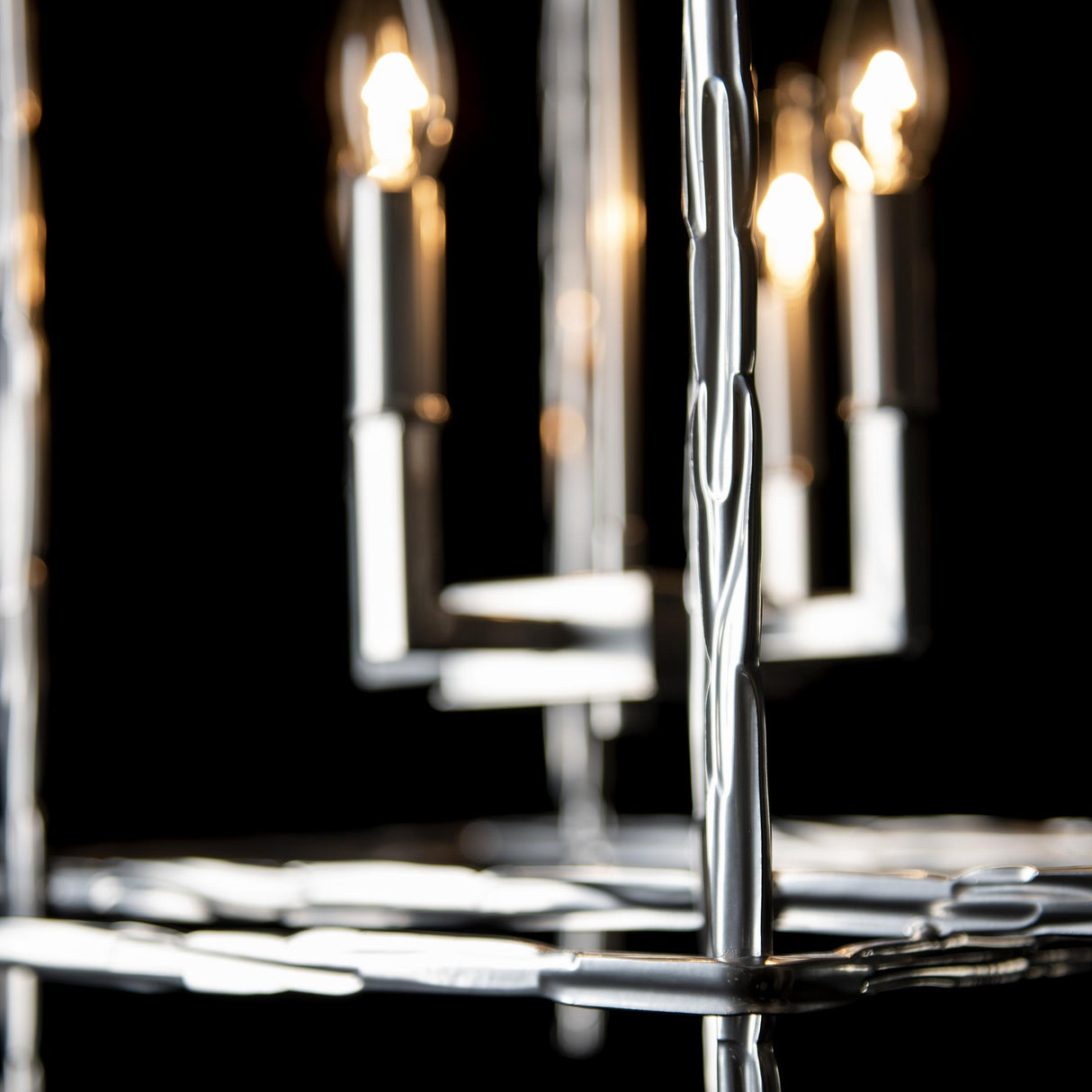 Hubbardton Forge 2023 Sterling Tura 4-Light Medium Chandelier