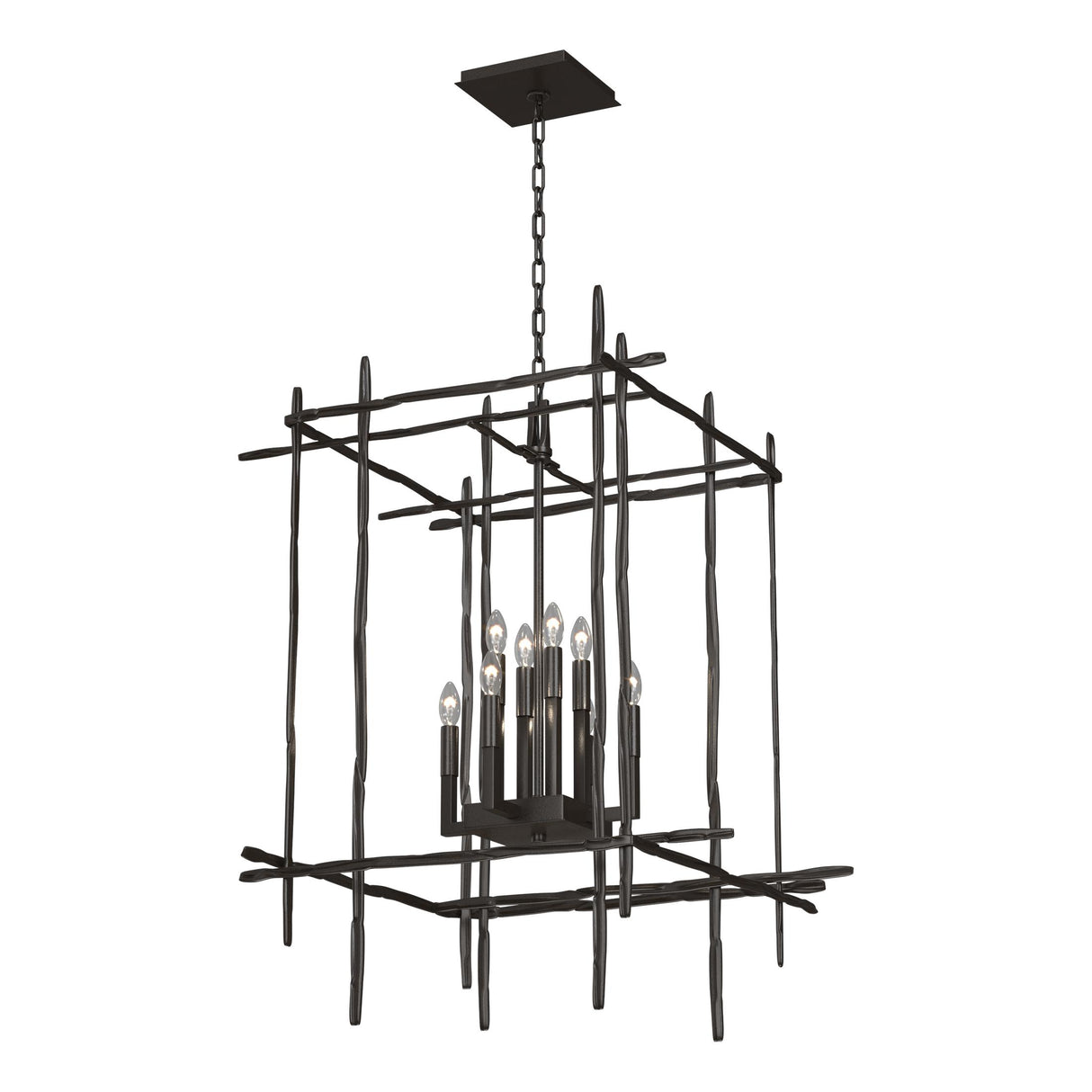 Hubbardton Forge 2023 Oil Rubbed Bronze Tura 8-Light Large Chandelier