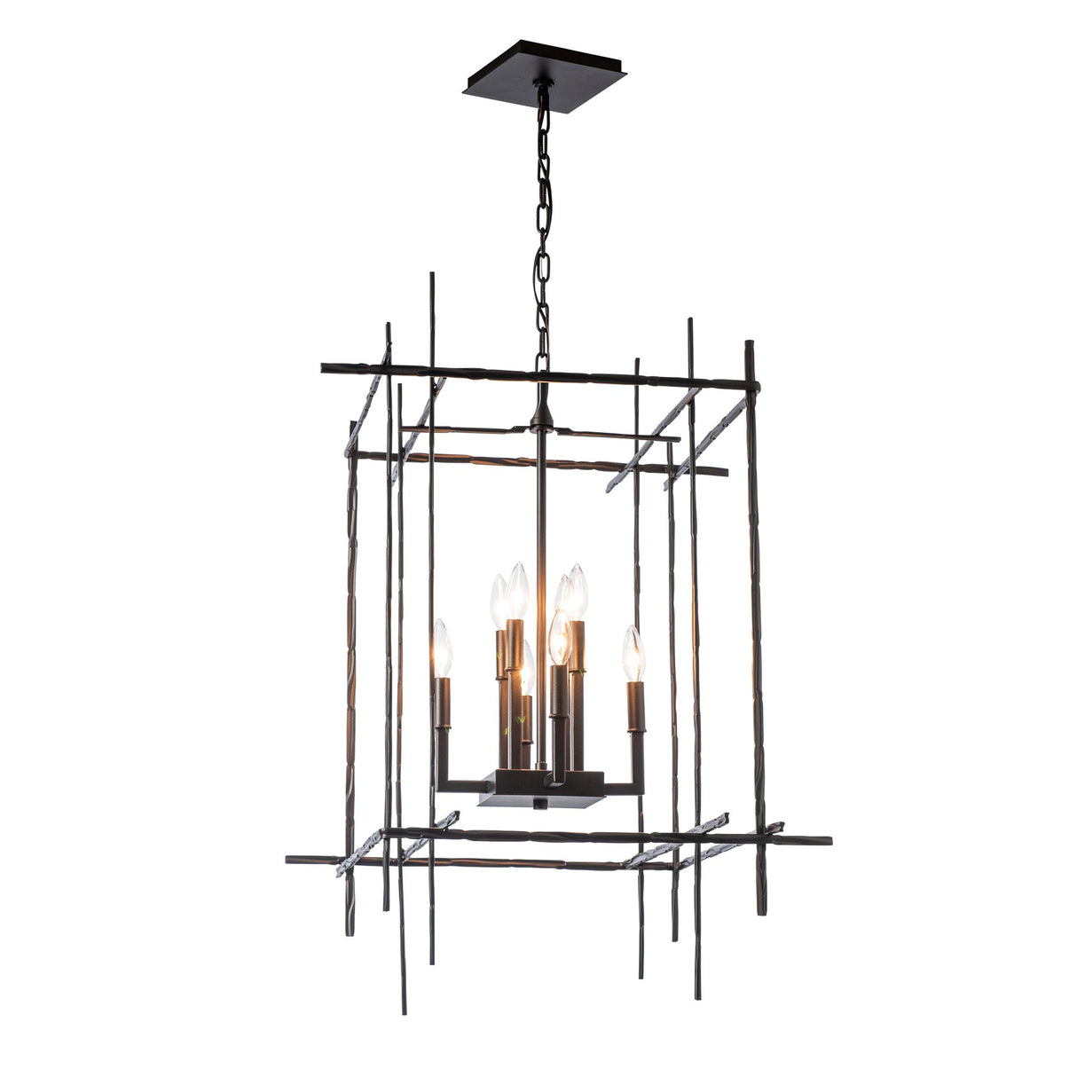 Hubbardton Forge 2023 Oil Rubbed Bronze Tura 8-Light Large Chandelier