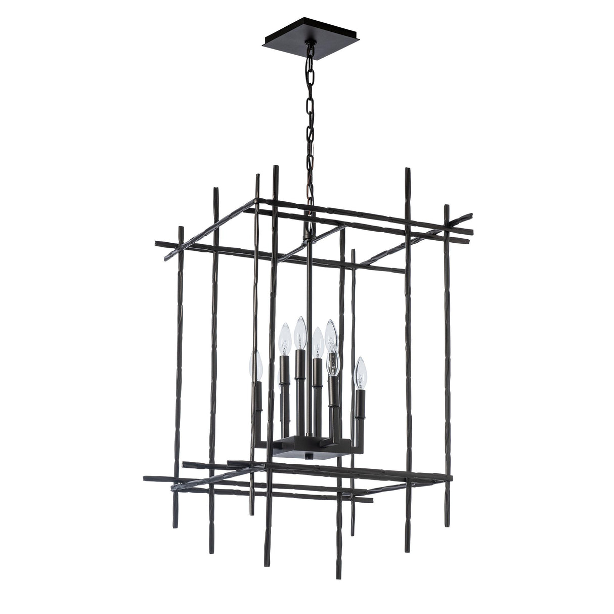 Hubbardton Forge 2023 Oil Rubbed Bronze Tura 8-Light Large Chandelier