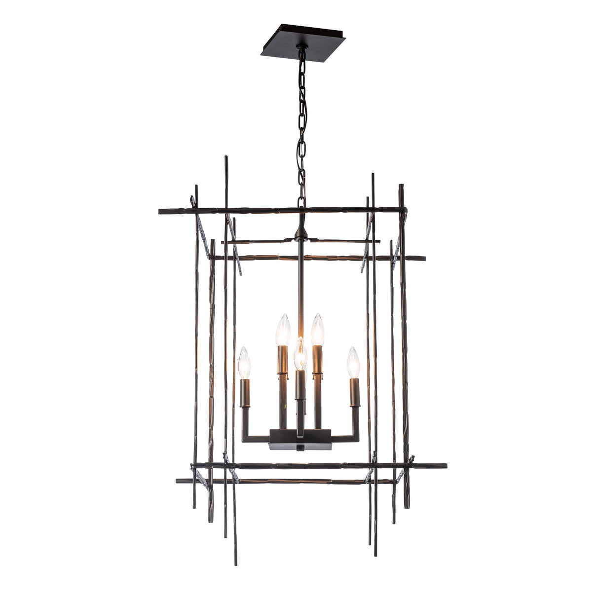 Hubbardton Forge 2023 Oil Rubbed Bronze Tura 8-Light Large Chandelier