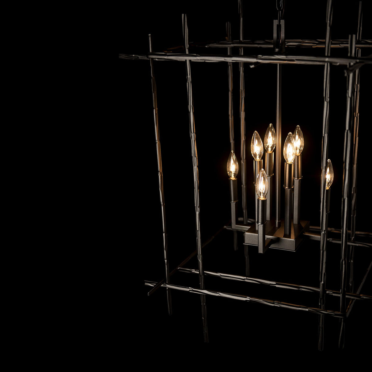 Hubbardton Forge 2023 Oil Rubbed Bronze Tura 8-Light Large Chandelier