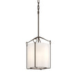 Hubbardton Forge 2020 Bronze Opal Glass (GG) Bow Tall Mini Pendant